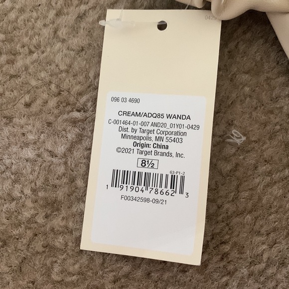 A New Day | Wanda Ruched Block Heeled Sandals - Cream - Picture 6 of 12